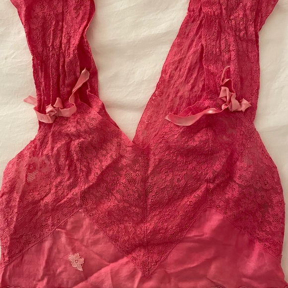 Bespoke Small Silk with Victorian Pink Lace Cami. 💕 - Picture 3 of 5